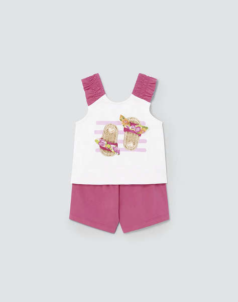 MAYORAL Applique shorts set