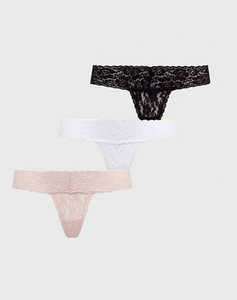 GUESS BASIC LACE THONG ДАМСКО БЕЛЬО