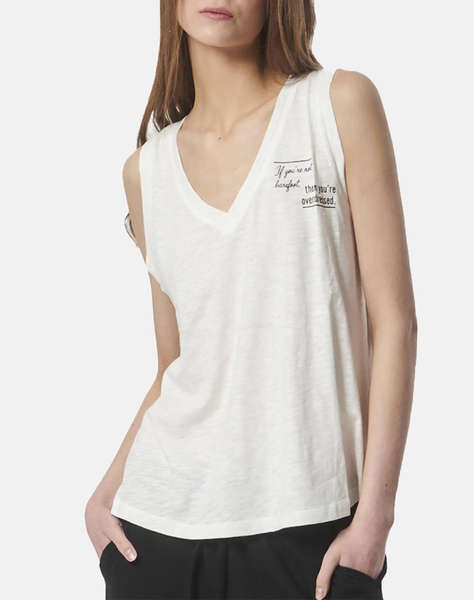 BODY ACTION WOMEN''S TEXTURED V-NECK TANK TOP