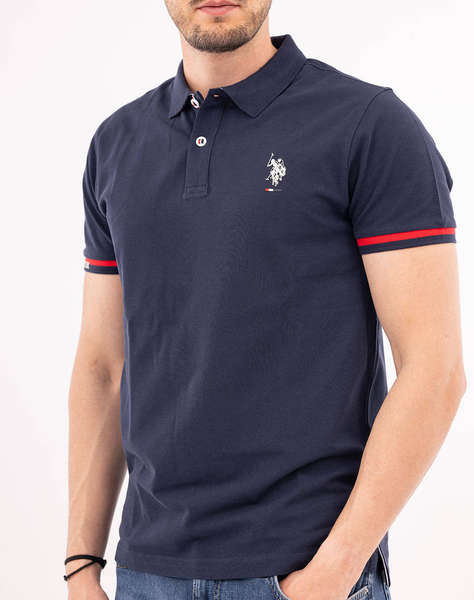 US POLO ASSN POLO 43472 MH3D POLO МЪЖКА ТЕНИСКА