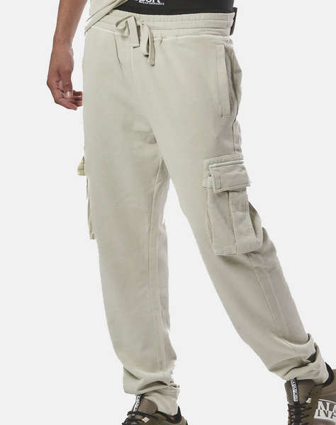 BODY ACTION MEN''S NATURAL DYE CARGO PANTS