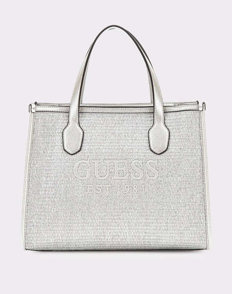 GUESS SILVANA 2 COMPARTMENT TOTE ДАМСКА ЧАНТА(Размери: 33 x 26 x 12 см.)