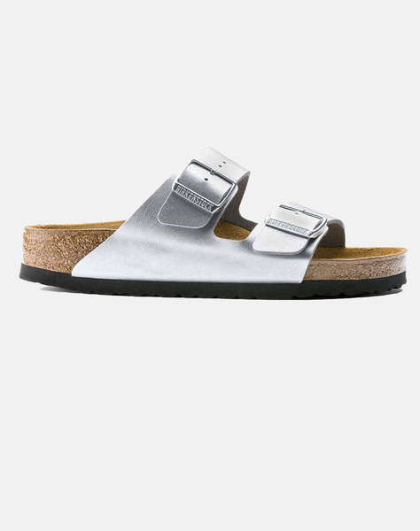 BIRKENSTOCK SYNTHETICS ARIZONA BF SILVER 35 - 43 NARROW SEASONAL CLASSIC ADULTS TEX WOMEN''S SHOE