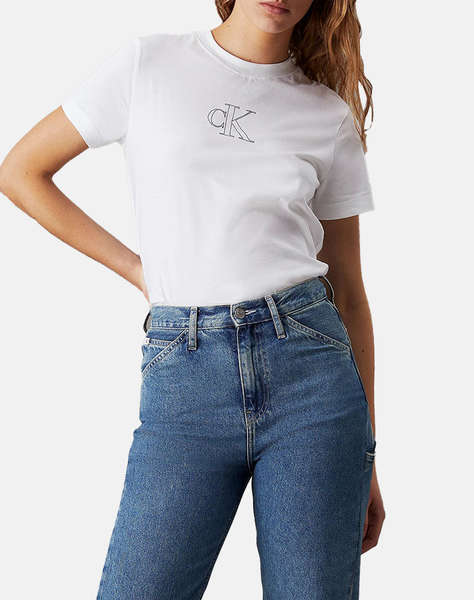 CALVIN KLEIN OUTLINED CK REGULAR TEE