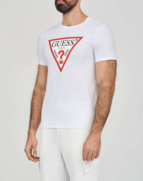 GUESS CN SS ORIGINAL LOGO TEE MEN''S T-SHIRT