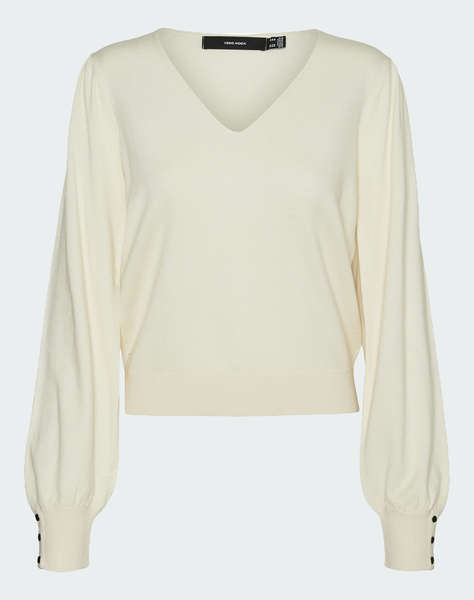 VERO MODA VMHOLLYKARIS LS V-NECK PULLOVER GA BOO