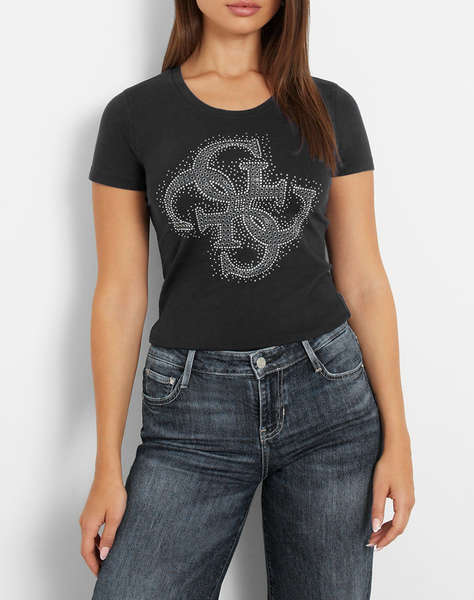 GUESS SS RN 4G LOGO TEE WOMEN''S T-SHIRT