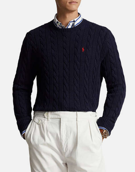 RALPH LAUREN LS DRIVER CN-LONG SLEEVE-PULLOVER