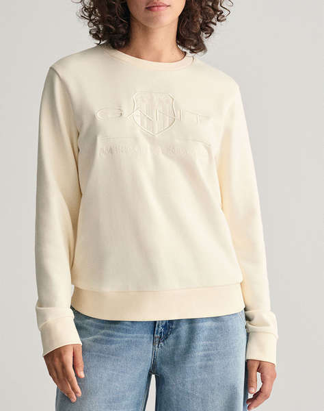 GANT SWEATSHIRTS REG TONAL SHIELD C-NECK SWEAT