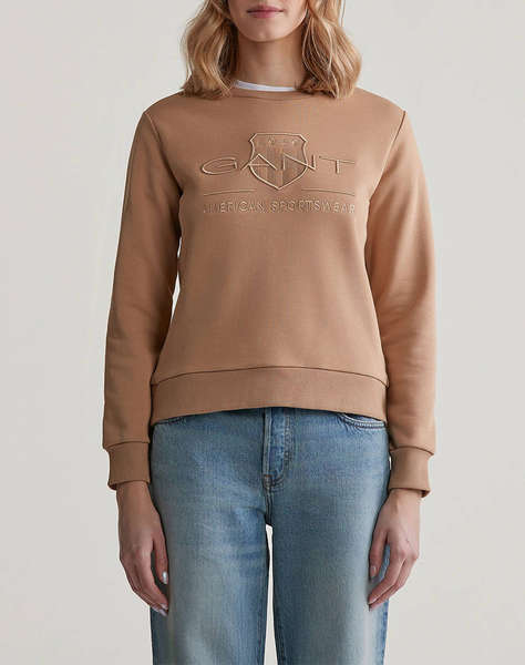 GANT SWEATSHIRTS REG TONAL SHIELD C-NECK SWEAT