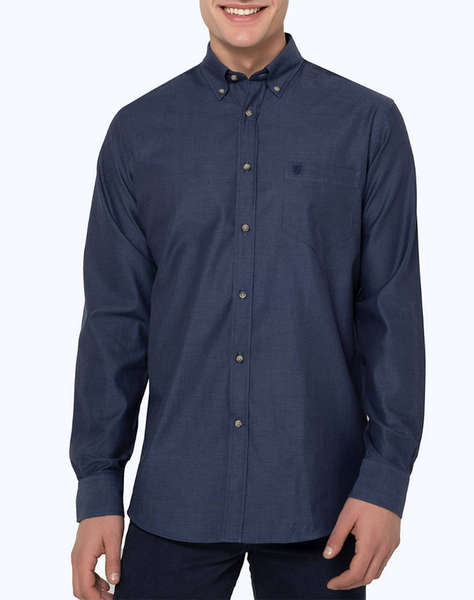 THE BOSTONIANS SHIRT TWILL REGULAR FIT Plain TWILL Button-down Regular Fit