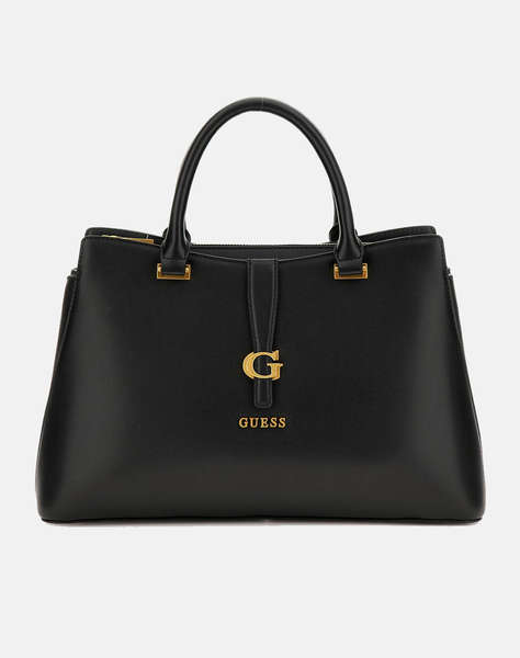 GUESS KUBA TRI COMPARTMENT SATCHEL ДАМСКА ЧАНТА (Размери: 34 x 10 x 21 см.)