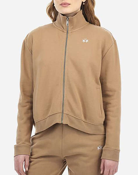 LA MARTINA SWEAT JACKET MM WOMAN FULL ZIP BRUSHED FLEECE