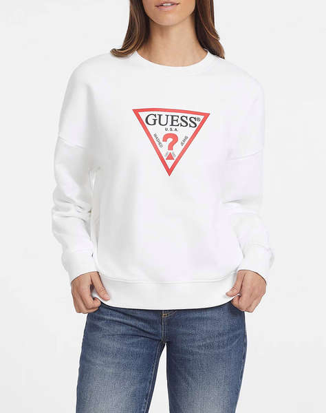 GUESS JEANS GJ CN OS ICONIC TRIANGLE SWEAT WOMEN''S SWEATER