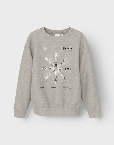 NAME IT NKMNONEN LS NREG SWEAT BRU