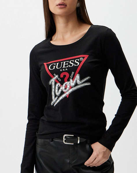 GUESS LS RN ICON TEEWOMEN''S SWEATSHIRT