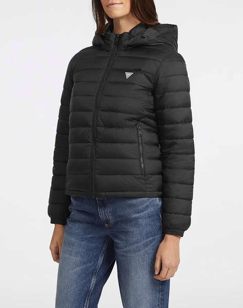 GUESS JEANS GJ HOODED PUFFER WOMEN''S JACKET