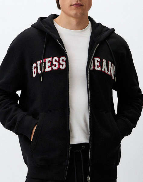 GUESS JEANS GJ ZIP HOOD REG GUESS J SWEAT MEN''S SWEATSHIRT