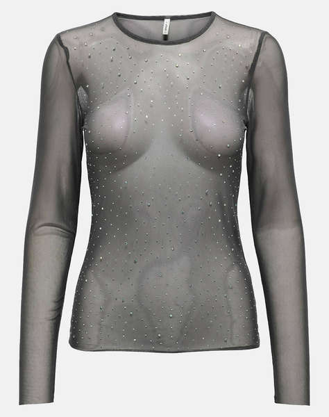 ONLY ONLELSA MESH SHINE TOP JRS