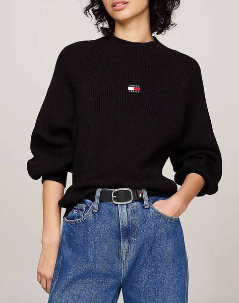 TOMMY JEANS TJW BADGE MOCKNECK SWEATER