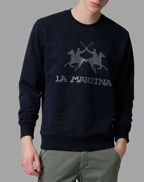 LA MARTINA БЛУЗА SWEATSHIRTS ΜΜ MAN COTTON CREW NECK FLEECE