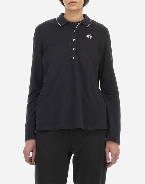 LA MARTINA BLOUSE POLO MM WOMAN L/S POLO PIQUET STRETCH