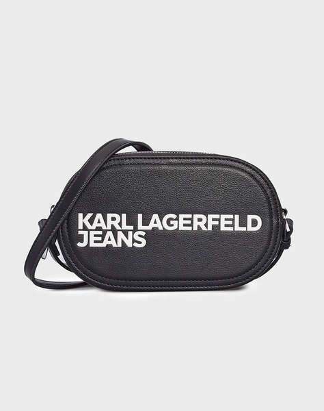 KARL LAGERFELD JEANS ESSENTIAL LOGO CAMERA BAG (Размери: 21 x 13 x 7 см)