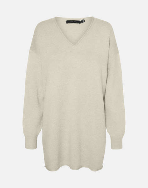 VERO MODA VMGOLD ROLL LS LONG V-NECK PULLOVER GA