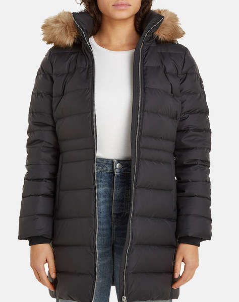 TOMMY HILFIGER TYRA DOWN COAT WITH FUR