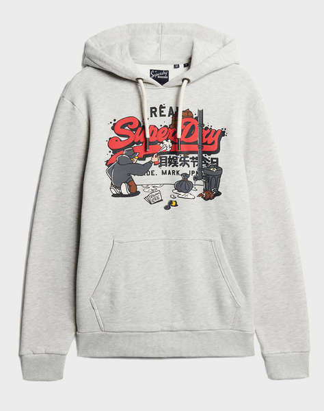 SUPERDRY D1 OVIN NEW YORK VL GRAPHIC HOODIE MEN''S SWEATSHIRT