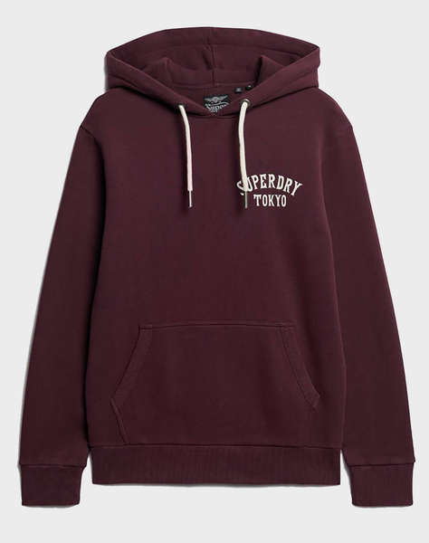 SUPERDRY D1 OVIN TATTOO BACK GRAPHIC LOOSE HOOD MEN''S SWEATSHIRT