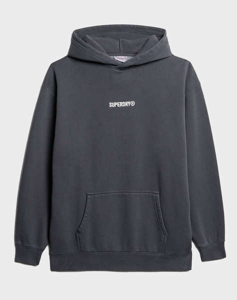 SUPERDRY D2 SDCD MICRO LOGO GRAPHIC LOOSE HOOD MEN''S SWEATSHIRT