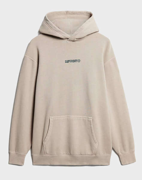 SUPERDRY D2 SDCD MICRO LOGO GRAPHIC LOOSE HOOD MEN''S SWEATSHIRT