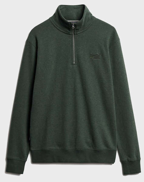 SUPERDRY D1 OVIN ESSENTIAL LOGO HENLEY MEN''S SWEATSHIRT