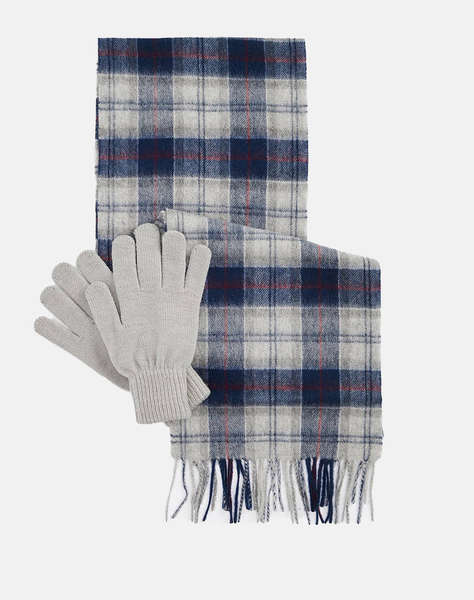 BARBOUR TARTAN SCARF & GLOVE GIFT SET SCARF-GLOVE SET