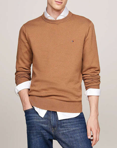 TOMMY HILFIGER PIMA ORG CTN CASHMERE CREW NECK