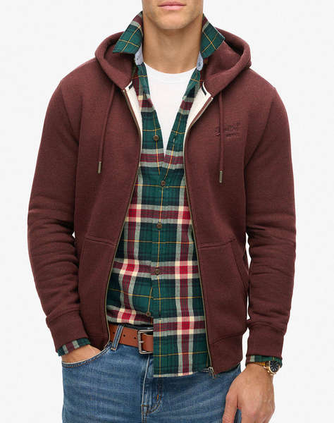 SUPERDRY D2 OVIN ESSENTIAL LOGO ZIP HOODIE MEN''S SWEATSHIRT