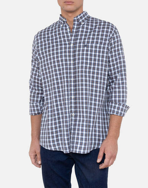 THE BOSTONIANS РИЗА MAVERICK TWILL REGULAR FIT MedCheck TWILL Button-down Regular FIT