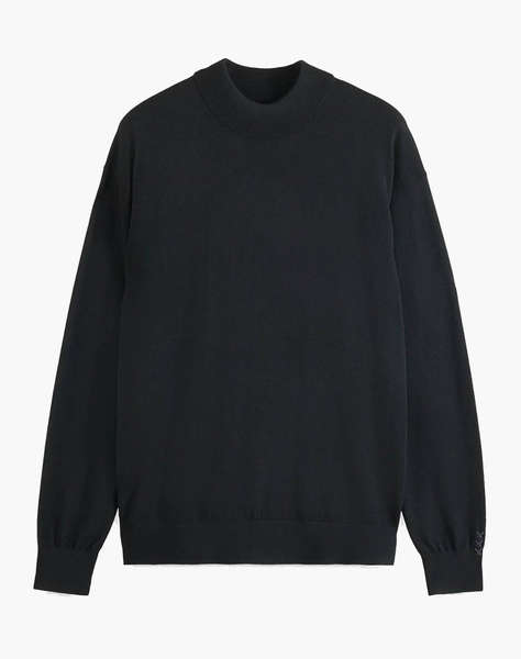 SCOTCH&SODA CORE - DROPPED SHOULDER MOCK NECK PULLOVER