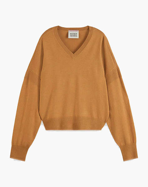 SCOTCH&SODA CORE V-NECK RELAXED PULLOVER