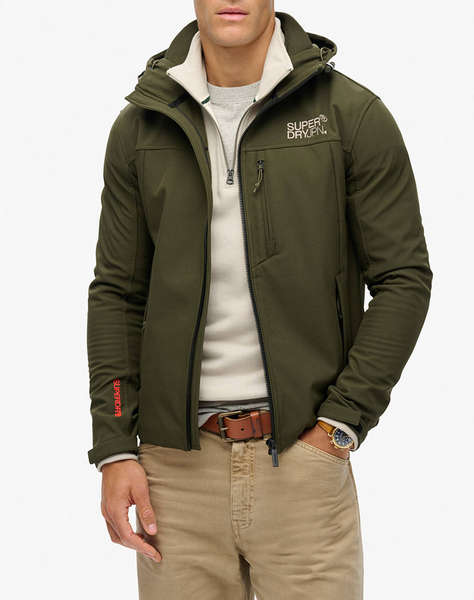 SUPERDRY D2 SDCD HOODED SOFT SHELL TREKKER JKT МЪЖКО ЯКЕ