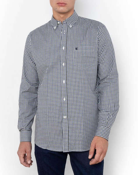 THE BOSTONIANS РИЗА CHESTER REGULAR FIT MiniCheck FLANNEL Buttondown Regular FIT