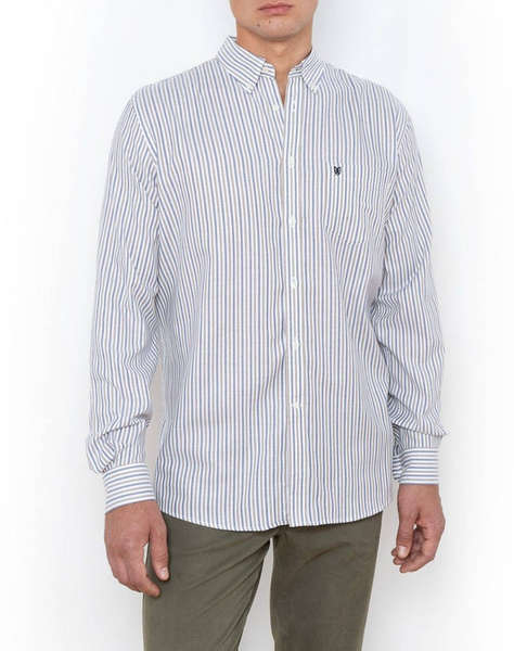 THE BOSTONIANS РИЗА ACORN OXFORD REGULAR FIT Stripe OXFORD Button-down Regular FIT