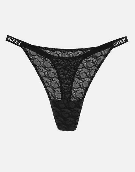 GUESS EDYTHA THONG - GJ JACQUARD MESH БЕЛЬО W