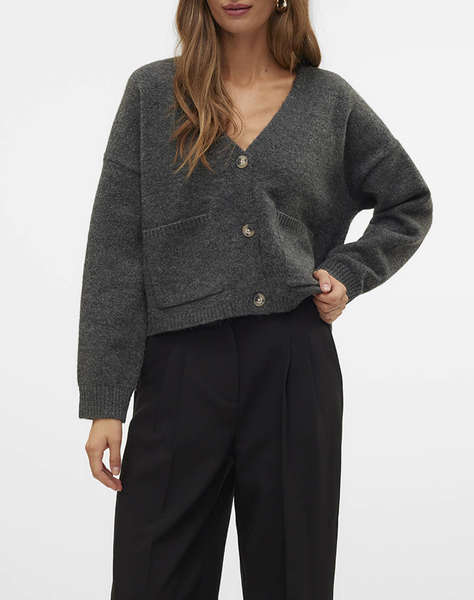 AWARE BY VERO MODA VMGEMMA LS V-NECK KNIT CARDIGAN VMA NOOS