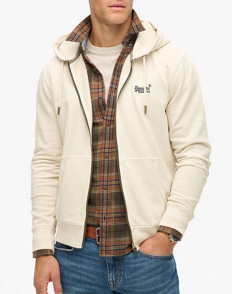 SUPERDRY D2 OVIN ESSENTIAL LOGO WASHED ZIPHOOD МЪЖКИ СУИТШЪР