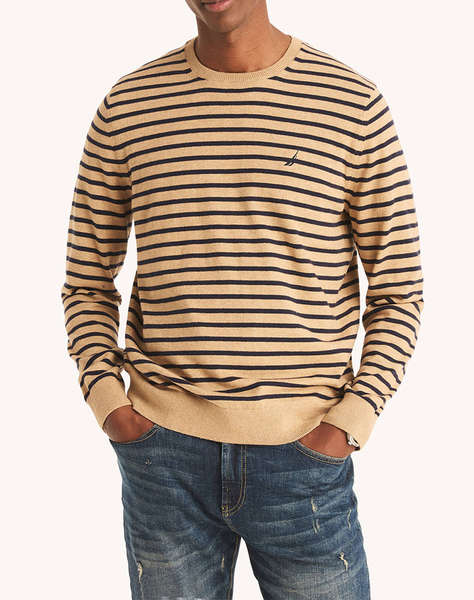 NAUTICA KNIT T-SHIRTMMNAVTECH STRIPED CREW (12GG)