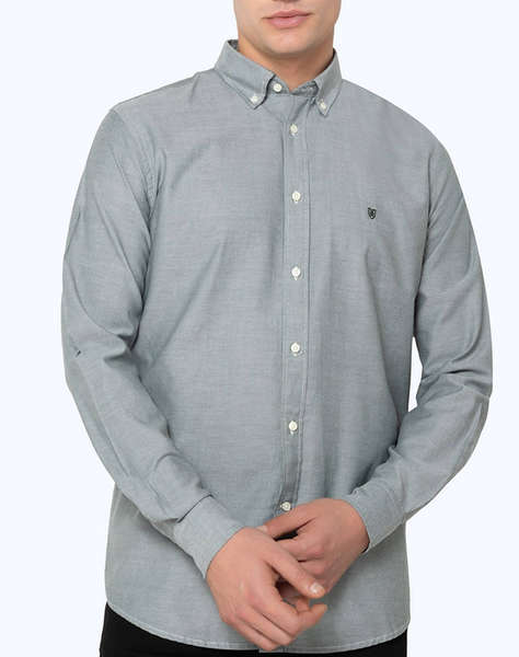 THE BOSTONIANS РИЗА OXFORD REGULAR FIT Plain OXFORD Button-down Regular Fit