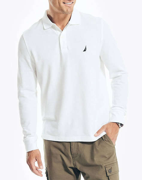 NAUTICA BLOUSE ПОЛО MM LS DECK POLO_SUSTAINABLE