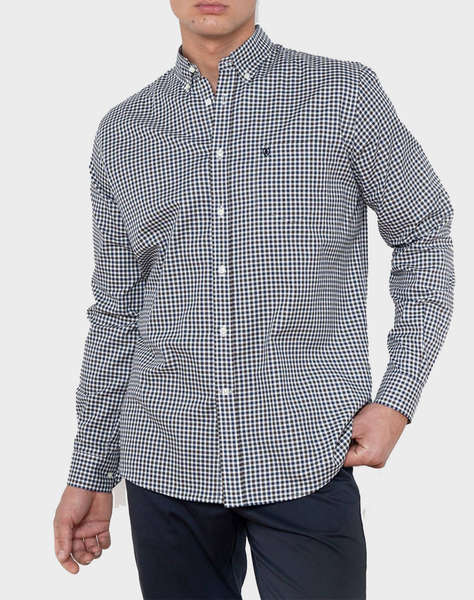 THE BOSTONIANS РИЗА CHESTER REGULAR FIT MiniCheck FLANNEL Buttondown Regular FIT